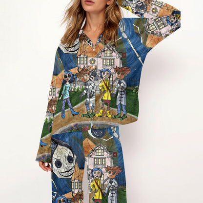 Coraline Blue Night Pajamas Set