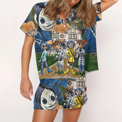 Coraline Blue Night Pajamas Set